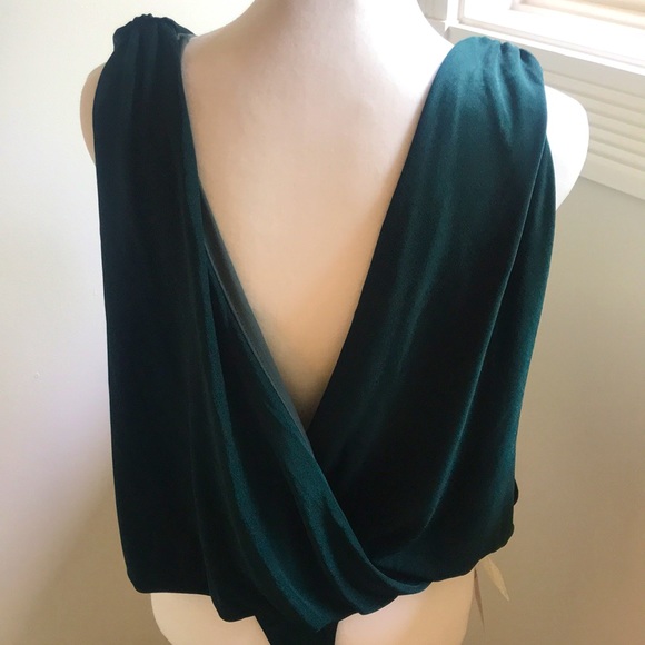 NWT Free People Emerald Green Bodysuit, Small - Picture 3 of 5